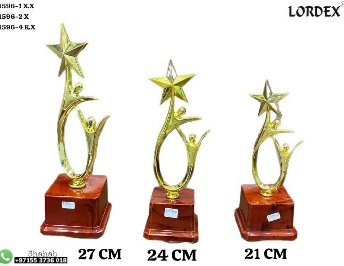 Lordex Shining Trophies Golden Shiny Trophy Winner Award Prize Cup
