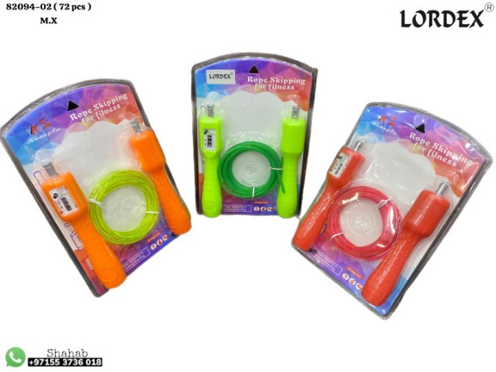 Lordex Skipping Rope for Girls & Boys - Jump Ropes in Assorted Bright Glitter Colors - Tradedubai.ae Wholesale B2B Market