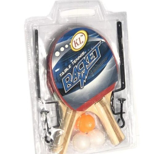 Lordex Table Tennis Rackets Set Ping Pong Training Adjustable Extending Net Rack Paddle Bats Sports