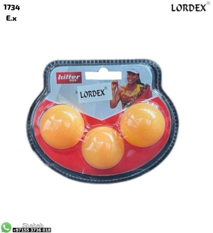 Lordex Tournament Standard – Table Tennis Balls Outdoor 3 pcs set - Tradedubai.ae Wholesale B2B Market