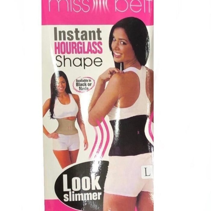 LORDEX Miss Belt Instant Hourglass Waist Shaper Trimmer Black - Tradedubai.ae Wholesale B2B Market