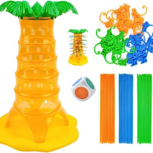 Monkey Alarm Game, Falling Monkey Game, Tipping Monkeys Children's Game, Family Party Game Gift, Colorful Family Games for Ages 3 Years