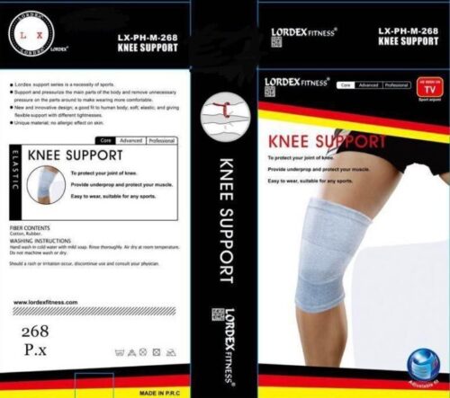 LORDEX Orthopedic Pain Relief Bamboo Yarn Knee Support Binder Cap Pair ...