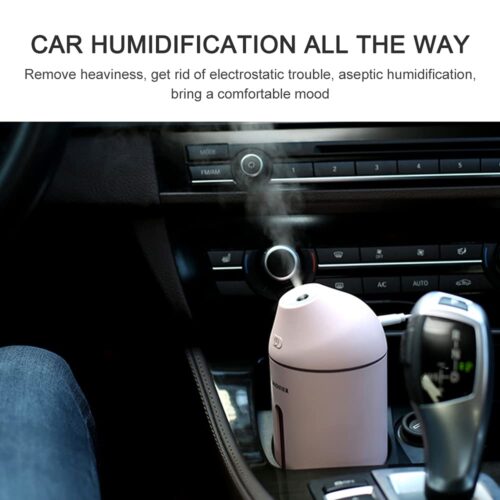 Portable Humidifier 320ML USB Power Air Diffuser Wi Romantic Warm Night Lamp for Auto Household