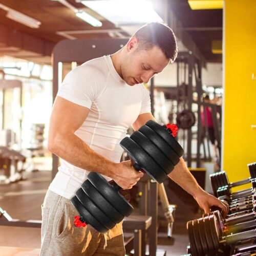 Sportex 20kg Dumbbell Bars Adjustable Dumbbell Weight Set Barbell Lifting - SC221 - Tradedubai.ae Wholesale B2B Market