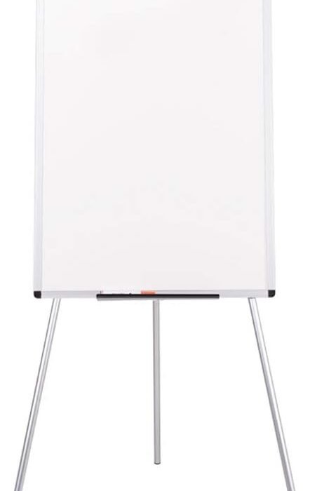 Dolphin 60 cm x 90cm Whiteboard with durable melamine dry-erase surface With Pen tray Tripod : Steel tubes Aluminum framed Adjustable height-51 B