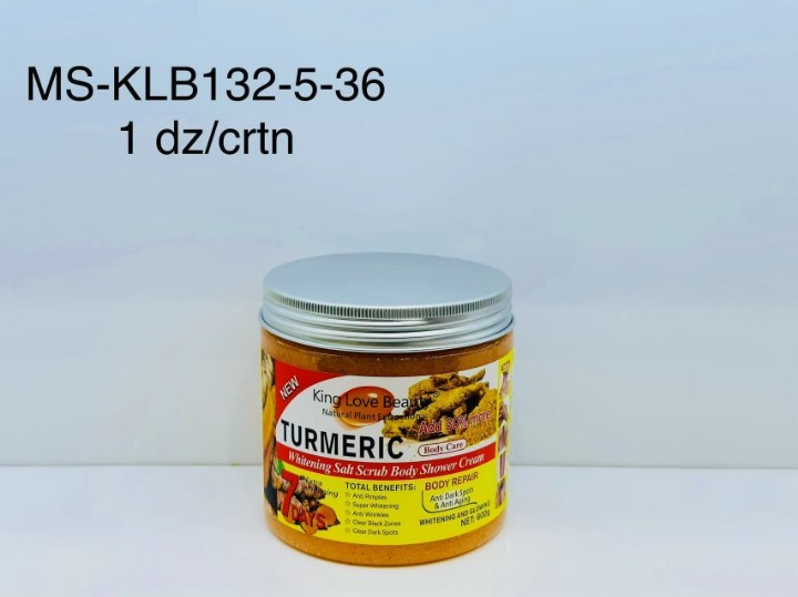 qfn3vpjj Miss Myth 600g TURMERIC WHITENING WHITE SALT BODY SCRUB - Image 1