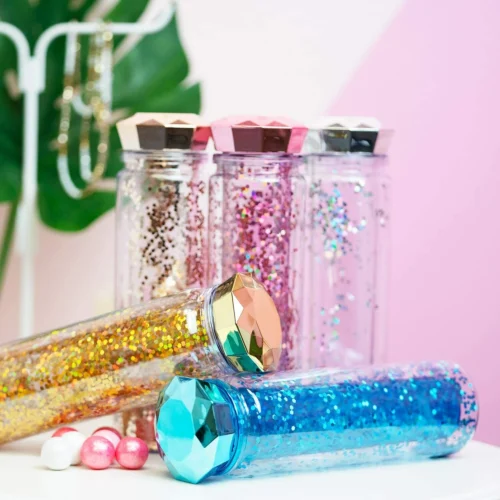 Confetti Plastic Water Bottle, Diamond Water Bottler, Double wall 24 oz, Travel Mug, Drink Cup, Shake Tumbler, Insulated Tumbler, BPA Free, Party Gifts, Birthday Gifts - Tradedubai.ae Wholesale B2B Market Confetti Plastic Water Bottle, Diamond Water Bottler, Double wall 24 oz, Travel Mug, Drink Cup, Shake Tumbler, Insulated Tumbler, BPA Free, Party Gifts, Birthday Gifts - Tradedubai.ae Wholesale B2B Market