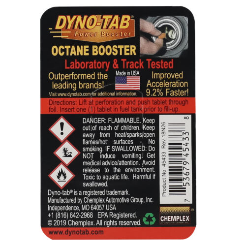 Dyno-tab® HP Octane Booster ONE, 1-tab Card – 45433 - Image 2