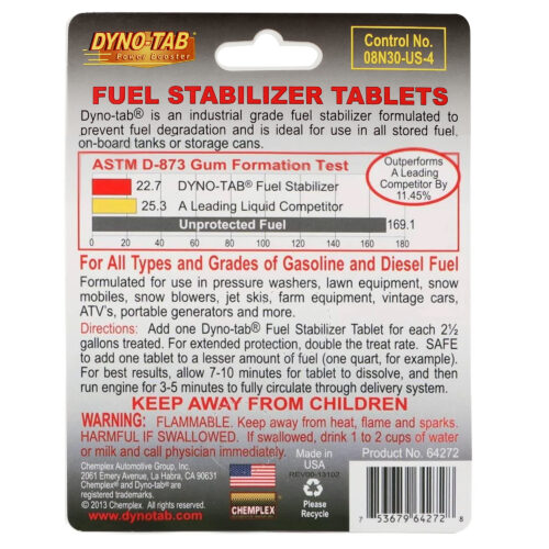 Dyno-tab® Fuel Stabilizer 8-tab Card – 64272 - Image 2