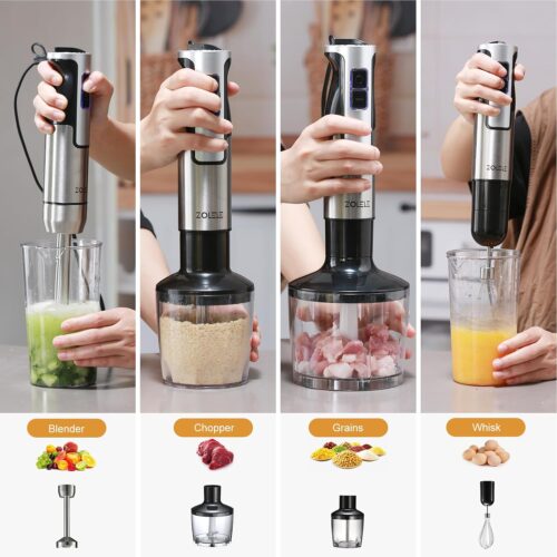 ZOLELE HB1200 4 in 1 immersion electric hand blender EU White Global - Tradedubai.ae Wholesale B2B Market