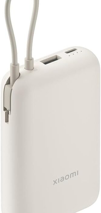 Xiaomi Power Bank 10000mAh (Integrated Cable) White Global