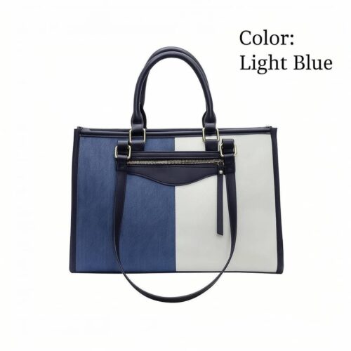 Denim Contrast Panel Tote Bag - Tradedubai.ae Wholesale B2B Market