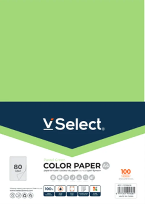VSelect A4 COLOR PAPER 80gsm Pastel Green VS195610 - Tradedubai.ae Wholesale B2B Market - Tradedubai.ae Wholesale B2B Market