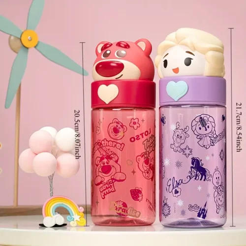 Disney Official Licensed 16.9oz Water Bottle, Tritan BPA-Free Kids/Adults Travel Cup, Hidden Handle For School/Office/Outdoor - Image 2