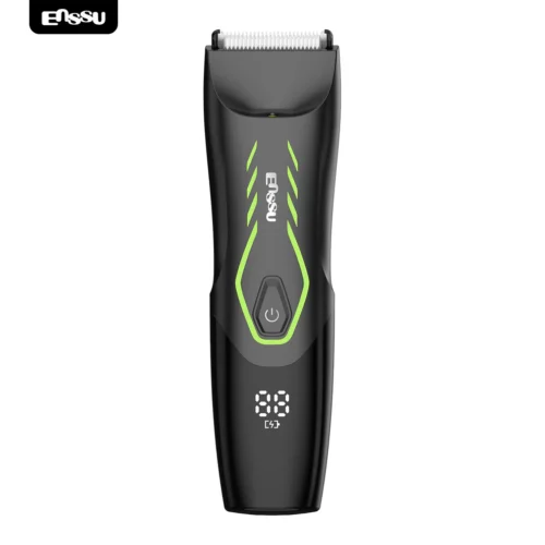 ENSSU Men's Body Trimmer - Cut-Preventing Blade, IPX7 Waterproof, Spotlight, LCD Display & Dock - ES110BK 3 - Tradedubai.ae Wholesale B2B Market - Tradedubai.ae Wholesale B2B Market