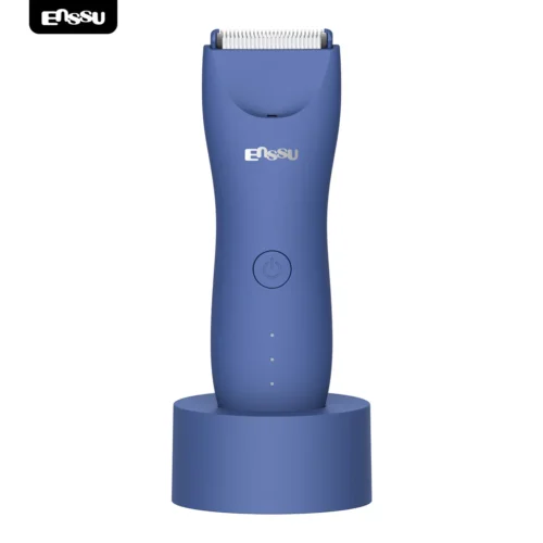 ENSSU Men's Body Trimmer - Waterproof, Ceramic Blade For Groin & Body, With LED Light & Dock - ES032BK 2 - Tradedubai.ae Wholesale B2B Market - Tradedubai.ae Wholesale B2B Market