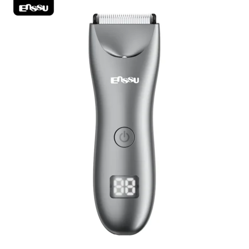 ENSSU Men's Body Trimmer – Waterproof, Ceramic Blade For Groin & Body, LED Light, LCD Display & Dock - ES033BK 2 - Tradedubai.ae Wholesale B2B Market - Tradedubai.ae Wholesale B2B Market