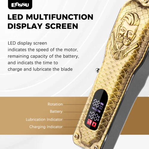 ENSSU Pro Hair Clipper – Adjustable 45mm Stainless Blade, 6500RPM Motor - EST601 3 - Tradedubai.ae Wholesale B2B Market - Tradedubai.ae Wholesale B2B Market