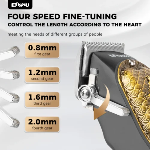 ENSSU Pro Hair Clipper – Adjustable 45mm Stainless Blade, 6500RPM Motor - EST601 4 - Tradedubai.ae Wholesale B2B Market - Tradedubai.ae Wholesale B2B Market