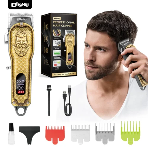 ENSSU Pro Hair Clipper – Adjustable 45mm Stainless Blade, 6500RPM Motor - EST601 - Tradedubai.ae Wholesale B2B Market - Tradedubai.ae Wholesale B2B Market